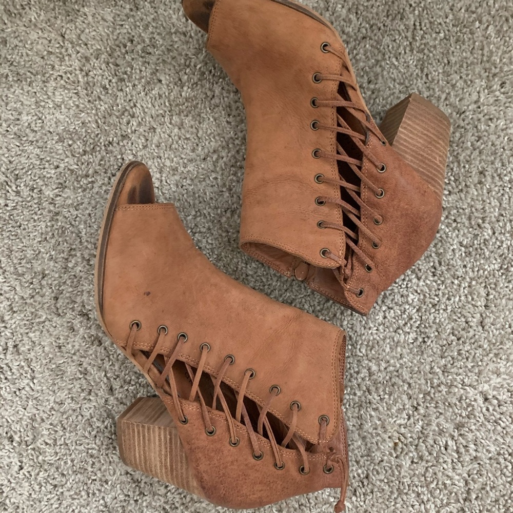 Brown booties
